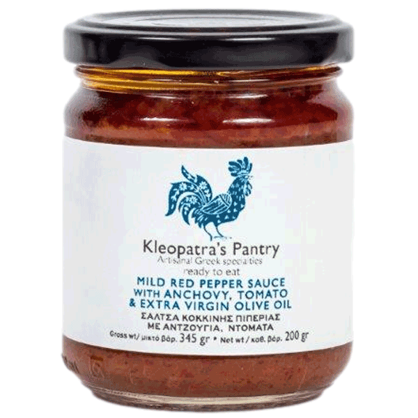 Kleopatra's Pantry Mild red pepper sauce with anchovy
