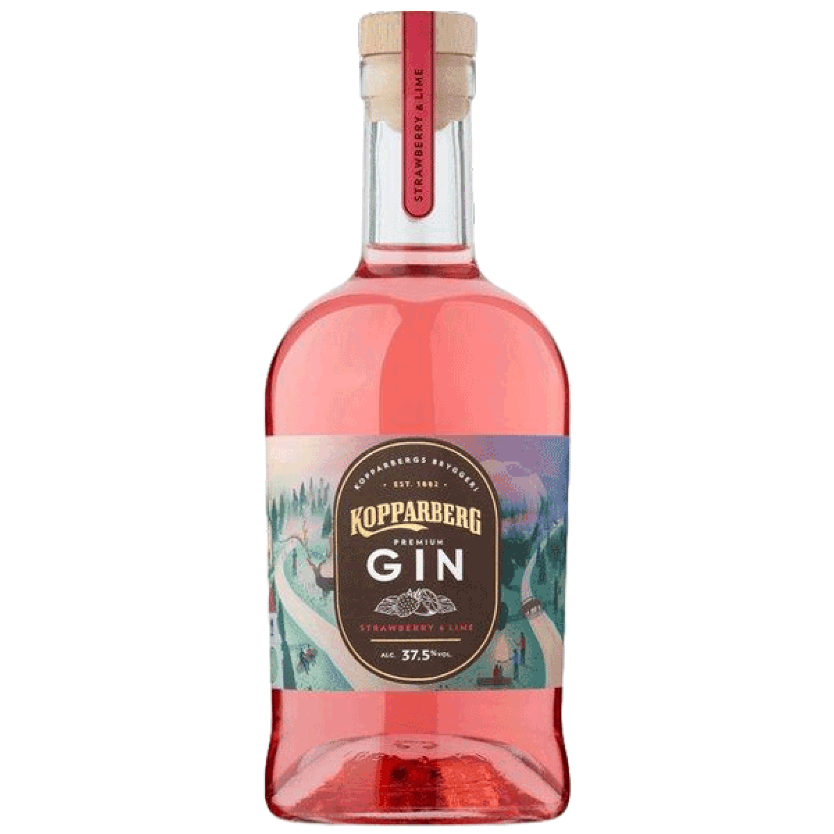 Kopparberg Premium Gin Strawberry & Lime Greece and Grapes