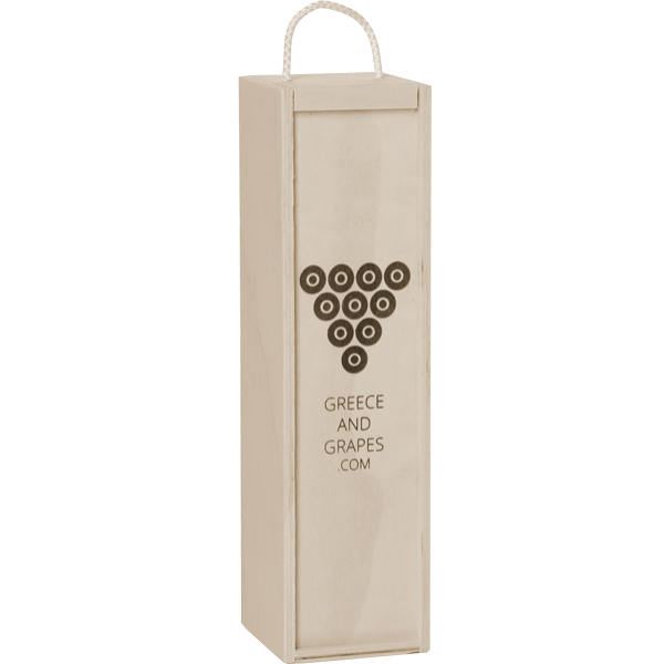 G&G Wooden box for 1 bottle with our logo (Closed)