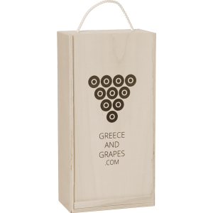 G&G Ξύλινο κουτί για 2 φιάλες