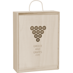 G&G Ξύλινο κουτί για 3 φιάλες