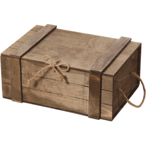 Wooden box for 3 bottles (Closed)