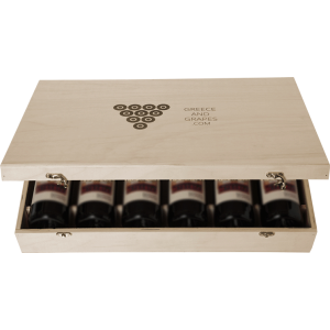 G&G Wooden box for 6 bottles (Flat)