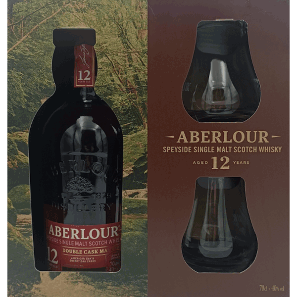 Aberlour 12yo Double Cask matured with 2 glasses