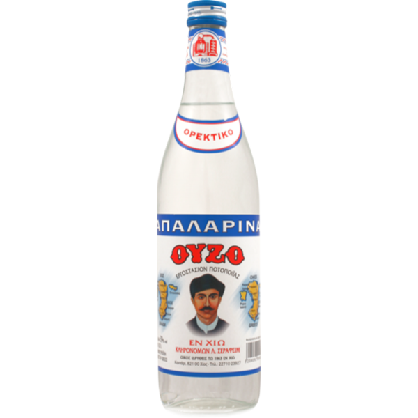 Ούζο Απαλαρίνα Μπλε Ούζο Απαλαρίνα Μπλε