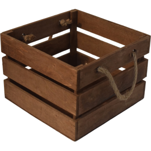 Small wooden crate