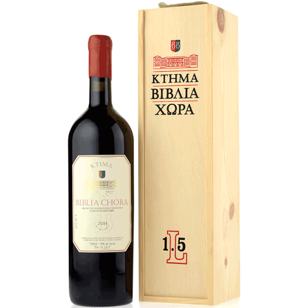 Ktima Biblia Chora Red 2021 Magnum with wooden box