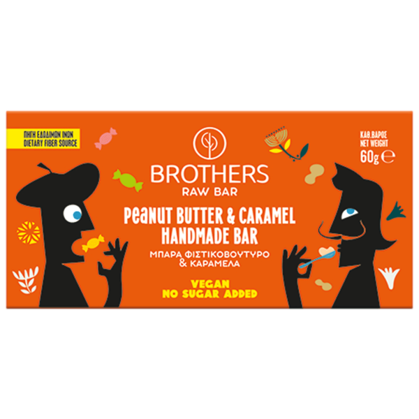 Brothers Peanutbutter Caramel Handmade Bar 60g