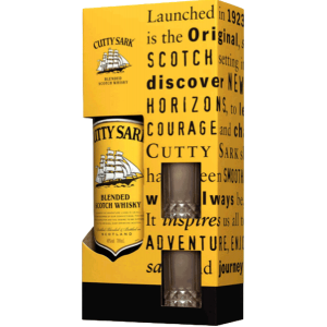 Cutty Sark Blended Scotch Whisky με 2 ποτήρια Cutty Sark Blended Scotch Whisky με 2 ποτήρια