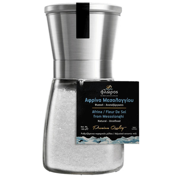 Floros Afrina (Fleur de Sel) - Mill 180gr