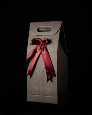 Black bag for 2 bottles