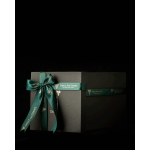 Black cube box for 4 bottles