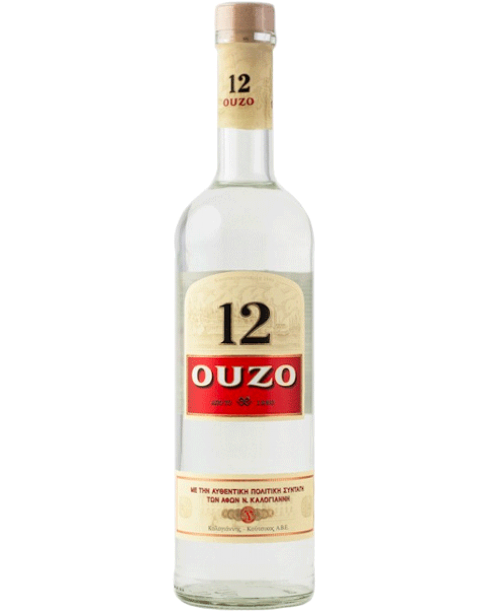 Ouzo 12 700ml Greece and Grapes