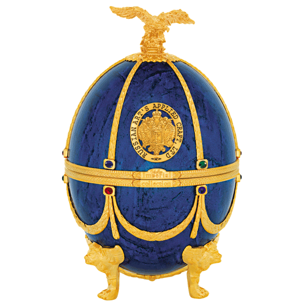 Ladoga Imperial Collection Super Premium Vodka 700ml in Sapphire Faberge Egg
