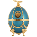 Ladoga Imperial Collection Super Premium Vodka 700ml in Turquoise Metallized Faberge Egg