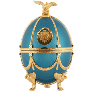 Ladoga Imperial Collection Super Premium Vodka 700ml in Turquoise Metallized Faberge Egg