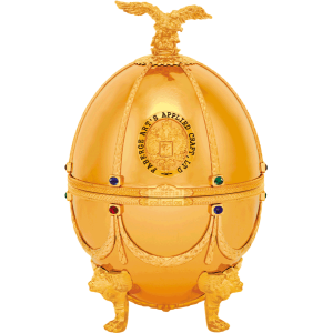 Ladoga Imperial Collection Super Premium Vodka 700ml in Golden Faberge Egg