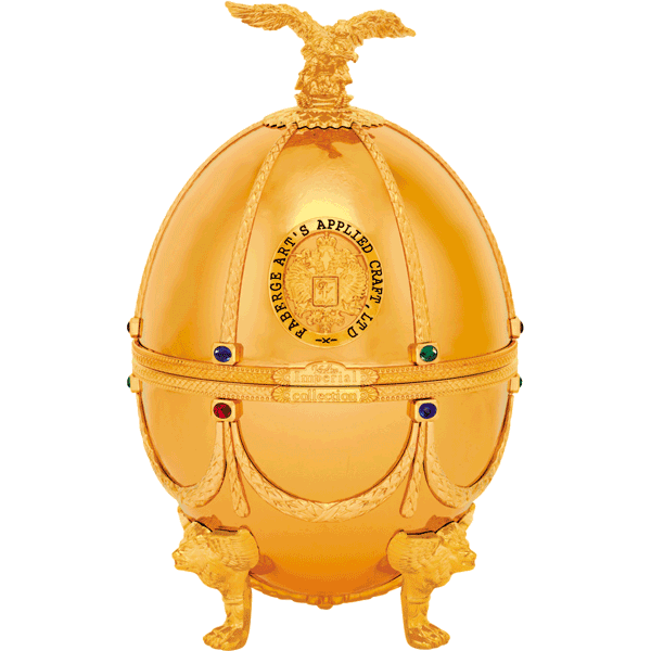 Ladoga Imperial Collection Super Premium Vodka 700ml in Golden Faberge Egg