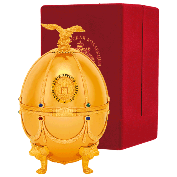 Ladoga Imperial Collection Super Premium Vodka 700ml in Golden Faberge Egg