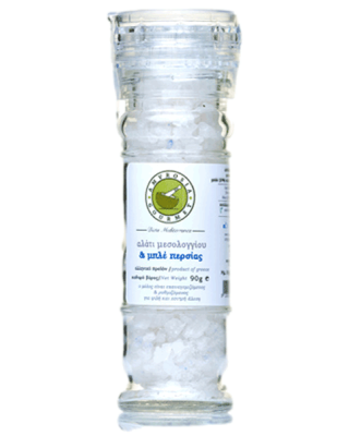 Amvrosia Gourmet Coarse Sea Salt from Messolonghi & Blue Salt from Persia
