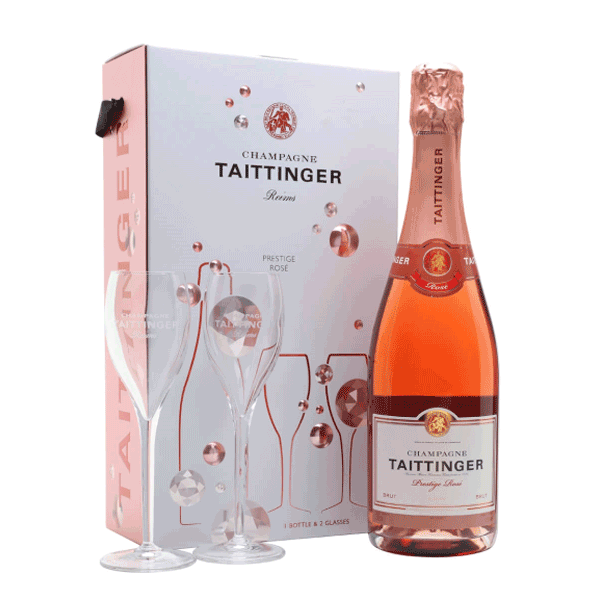 Champagne Taittinger Brut Prestige Rosé Gift Box Champagne Taittinger Brut Prestige Rosé Gift Box