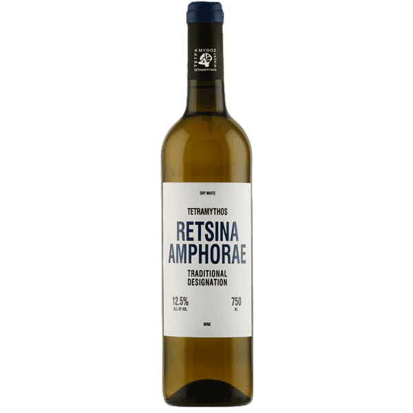 Winery Tetramythos Retsina Amphorae