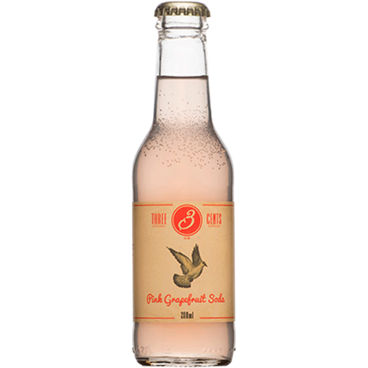 Three Cents Pink Grapefruit Soda Greece and Grapes