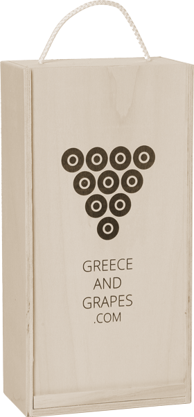 G&G Ξύλινο κουτί για 2 φιάλες