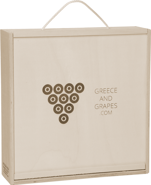 G&G Ξύλινο κουτί για 4 φιάλες