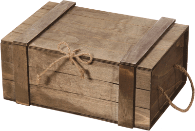 Ξύλινο καφέ κουτί για 3 φιάλες