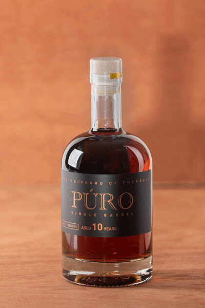 Puro Single Barrel Cask Strength 10 χρόνια Παλαιωμένο Τσίπουρο με ξύλινο κουτί