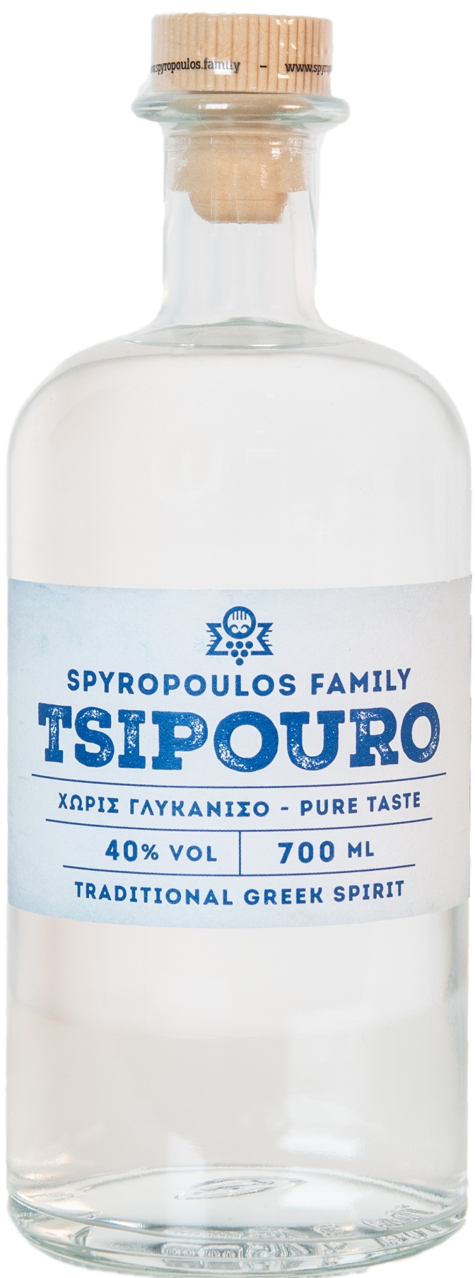 Αποσταγματοποιία Σπυρόπουλου Τσίπουρο χωρίς γλυκάνισο 700ml