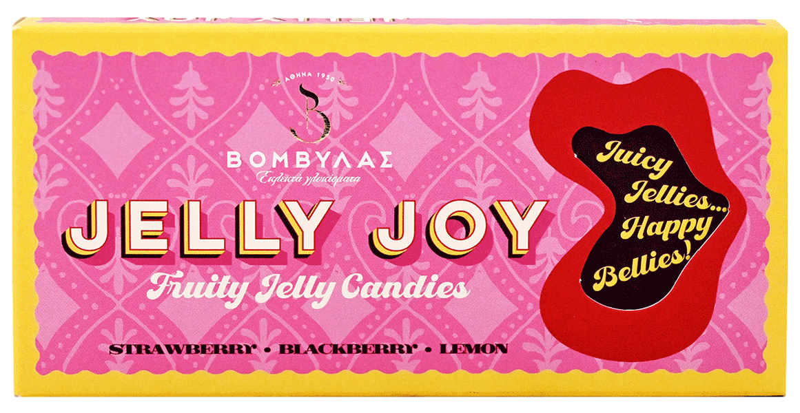 Βομβύλας Jelly joy ζελεδάκια pink strawberry, blackberry, lemon